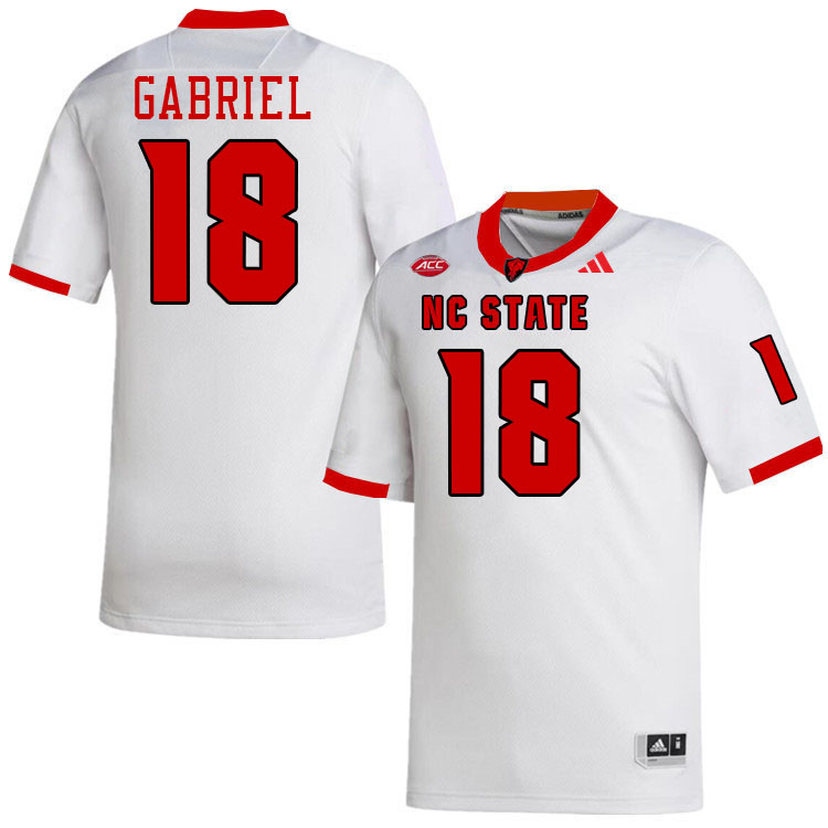 NC State Wolfpack #18 Roman Gabriel College Football Jerseys,Uniforms-White